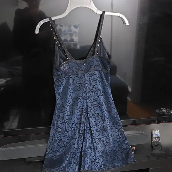 Lip Service Midnight Blue Lace Mini Dress - Picture 4 of 4